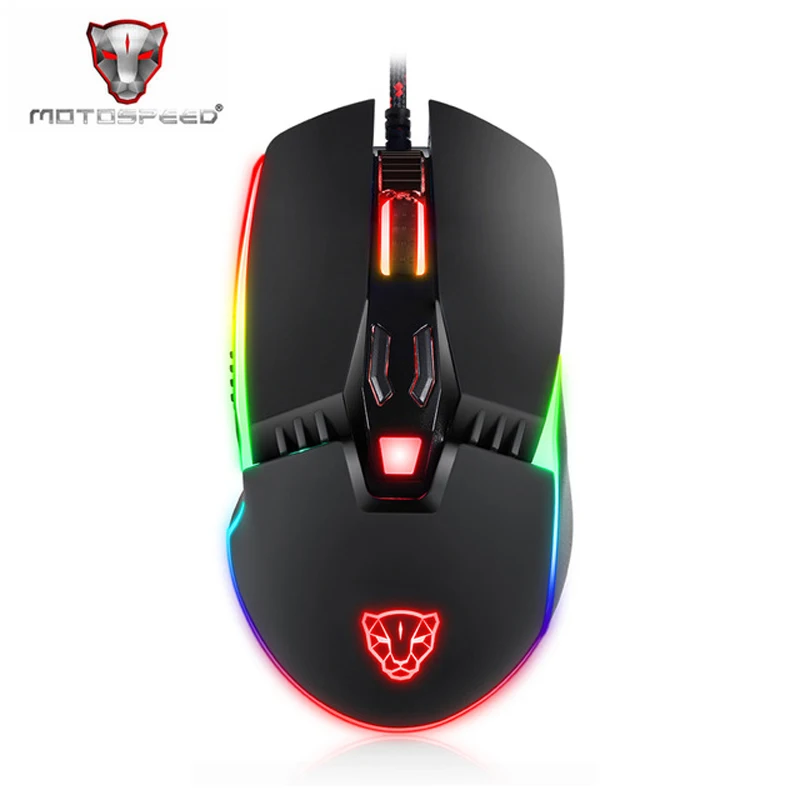 Motospeed V20 эргономичная оптическая игровая мышь для ноутбука ПК Компьютерная
