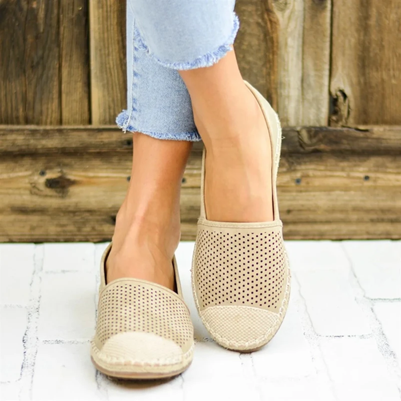 2020 Women Casual Flat Shoes Retro Slip on Loafers Female Burr -slip Shallow Flats Solid Color Footwear Ladies | Обувь