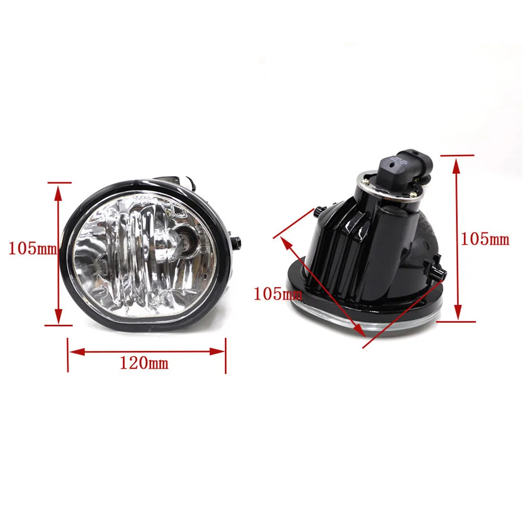 

2pcs 12v/55w Car Fog Lamp For 2003-2008 Toyota Matrix Pontiac Vibe Transparent Fog Lamp YC100924-CL