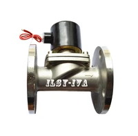 ac220v dn40 stainless steel normally closed flange solenoid valve
