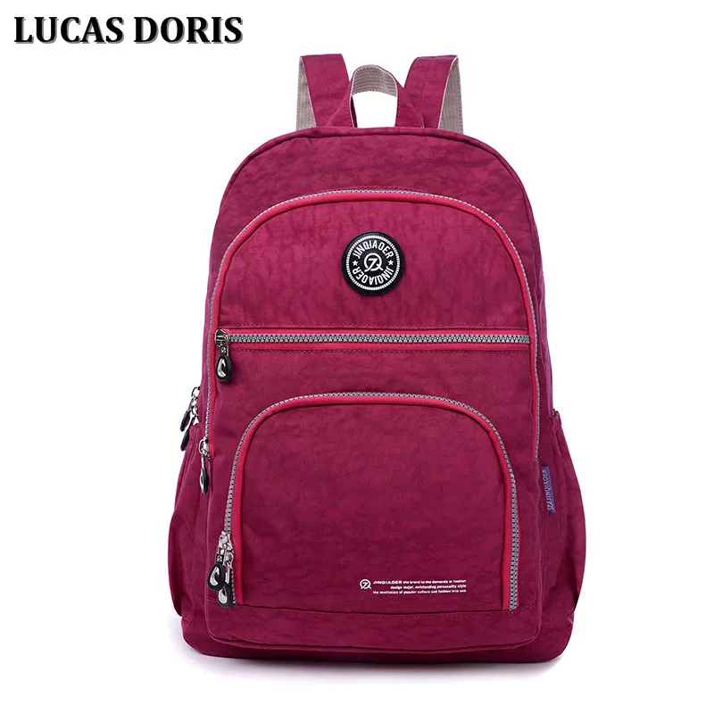 Женский рюкзак водонепроницаемый нейлоновый портфель для школы сумка