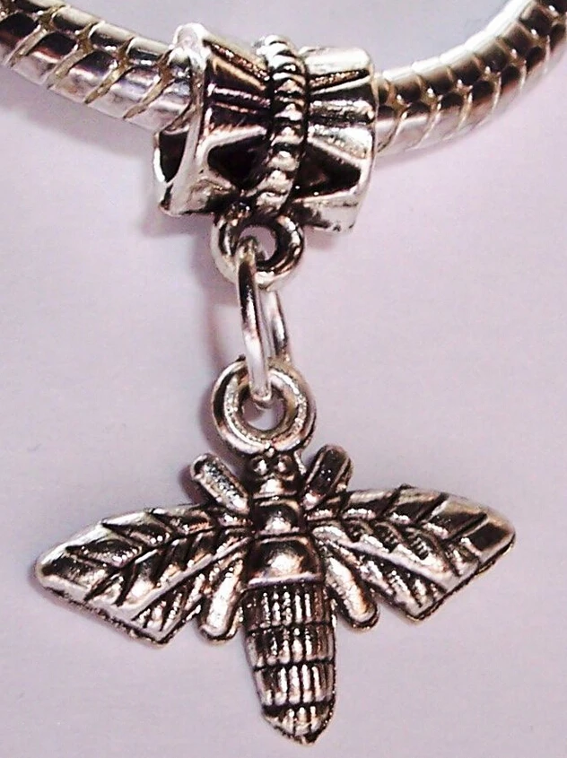 Лидер продаж 20 шт./лот античное серебро светящаяся пчела Очаровательная подвеска