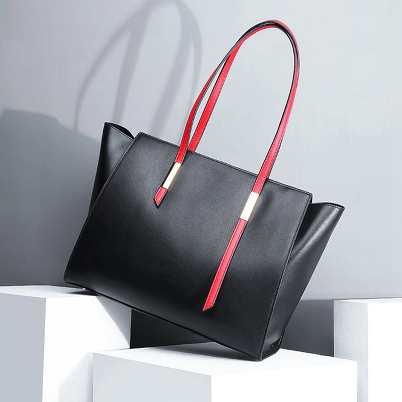 ANOVISHANA New 2019 Women leather Shoulder Bag large capacity Casual Handbags big messenger bag top 100% genuine K066 | Багаж и сумки