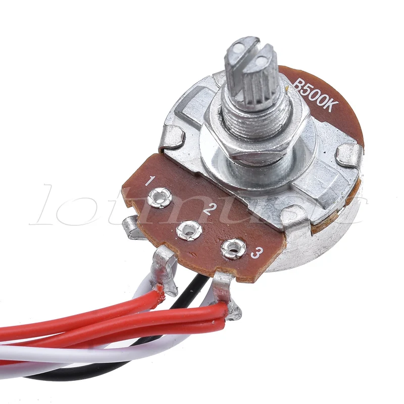 Prewired Wiring Harness Kit 3 Way Toggle Switch 500k Pots Jack for Electric Guitar Parts 2 Set | Спорт и развлечения