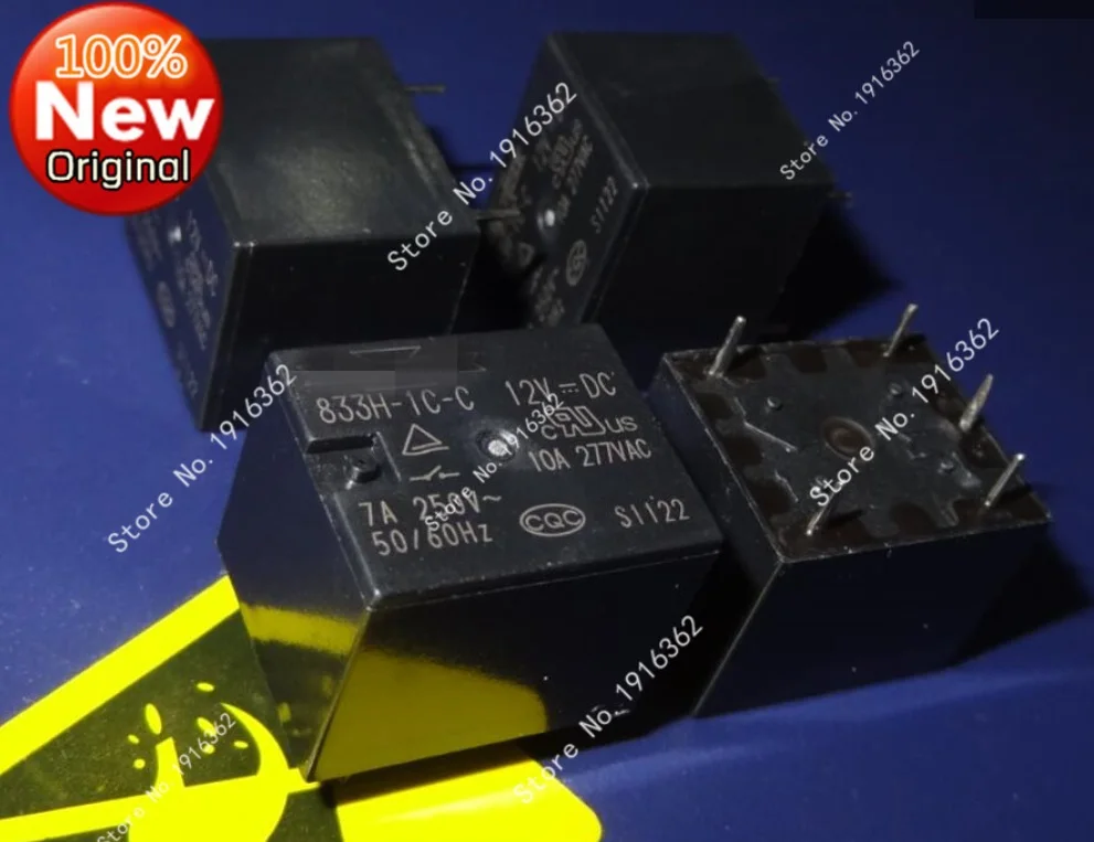 

10pcs/Lot Relay 833H-1C-C 12VDC New original stock