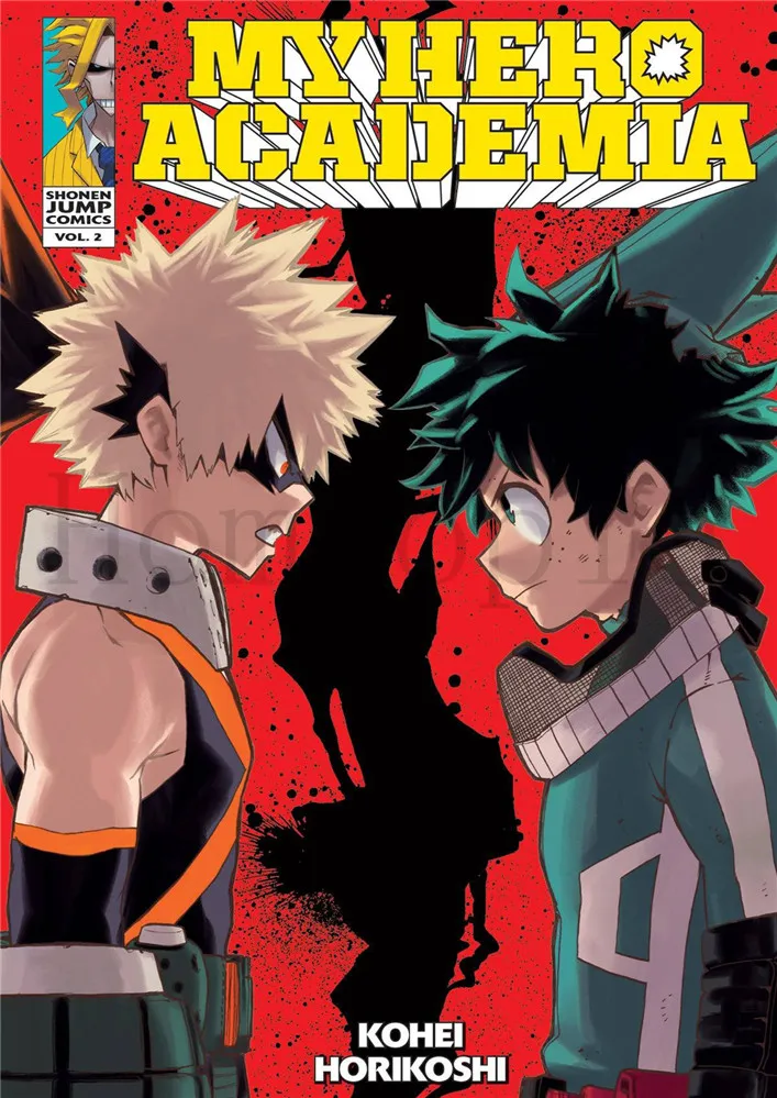 My Hero Academia постеры японские Мультяшные настенные Стикеры белая бумага с покрытием