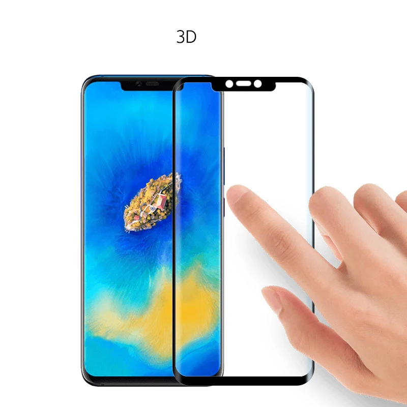 3D изогнутое закаленное стекло для Huawei Mate 20 Pro полное покрытие экрана Защитная