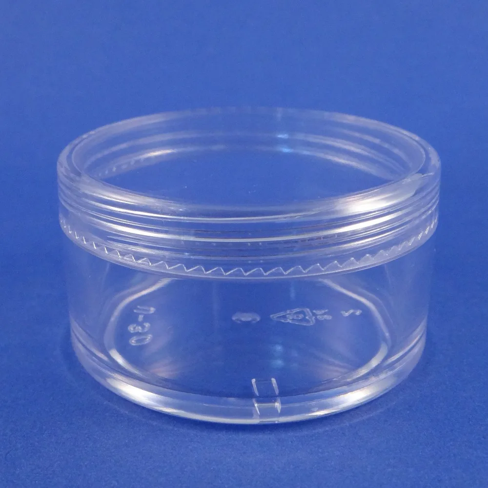 

200pcs High Quality Made In Taiwan Empty 30g All Clear Plastic Cosmetic Storage Jar
