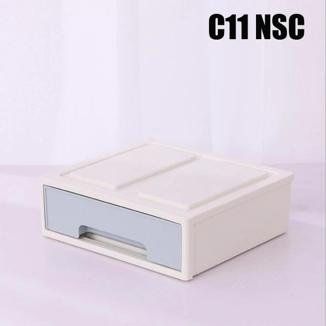 C11 NSC SYTH креативная и экологичная пластиковая прямоугольная настольная коробка для хранения мелочей, органайзер для косметики, ювелирных изделий с глянцевым ящиком - Цвет: C11 NSC