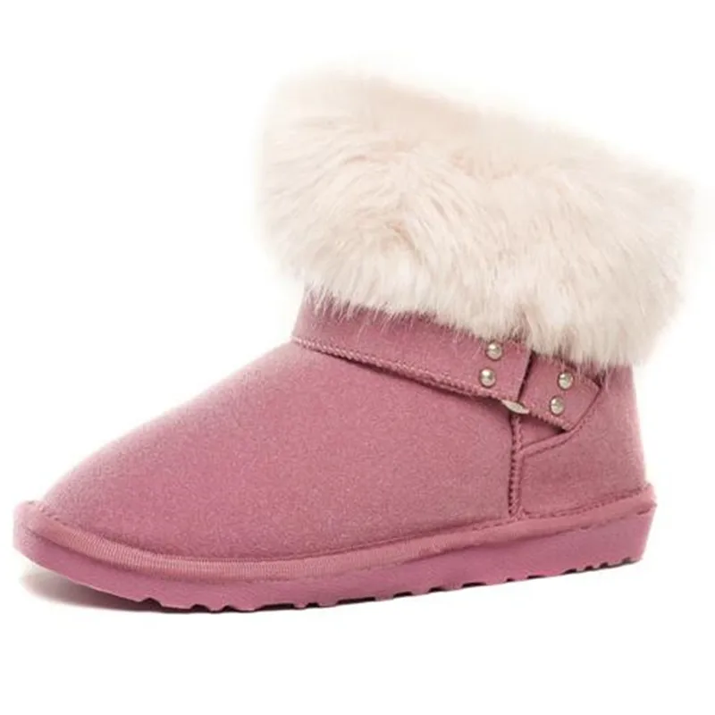 2018 г. зимняя Классическая Женская обувь модные замшевые ботильоны до середины