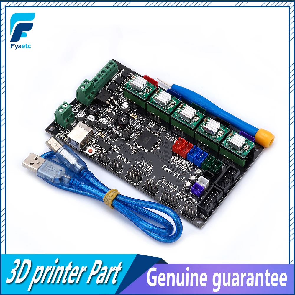3D принтеры Управление Панель доска Gen V1.4 Integrated пандусы 1 4 и Mega 2560 платы с 5 шт. A4988