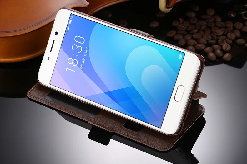 Чехол для Meizu m6 note, умный флип-чехол с подставкой, чехол s, высокое качество, из искусственной кожи чехол для Meizu m6 note, задняя крышка и Окно просмотра