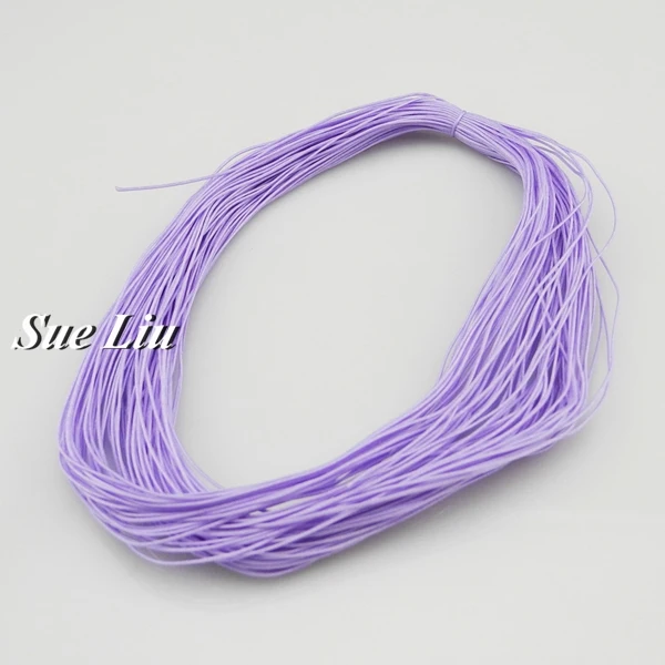 Lavender CX672 0,5 мм нейлоновый шнур нить китайский узел макраме шнур браслет плетеный шнур DIY кисточки вышивка бисером нить-30 м - Цвет: Lavender CX672