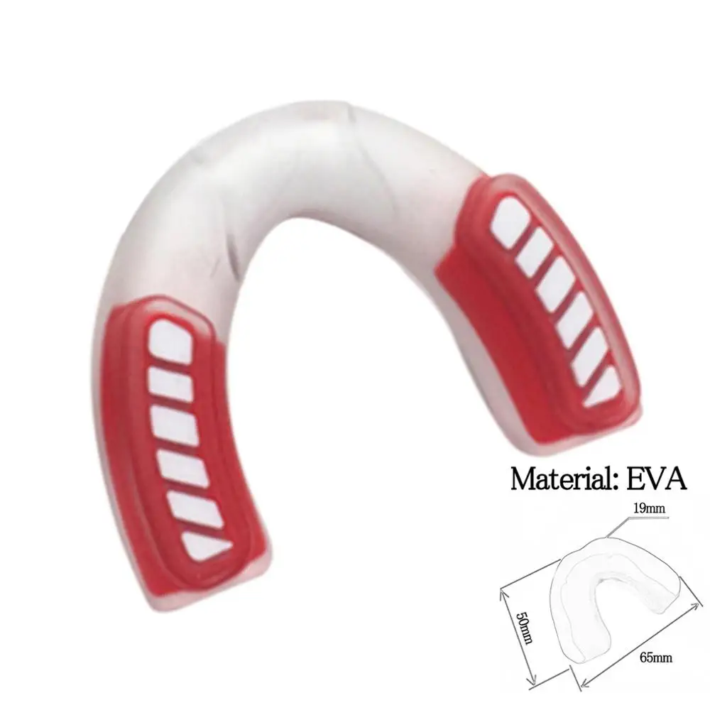 EVA Type E Professional Soft EVA Mouth Guard Adult Karate Muay Safety Mouth Protective Teeth Guard Sport Football Basketball Thai Boxing - Цвет: EVA Type E