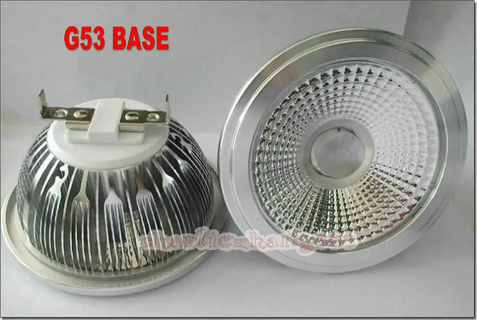 Светодиодный точечный светильник AR111 с регулируемой яркостью 12 Вт 15 GU10/E27/G53