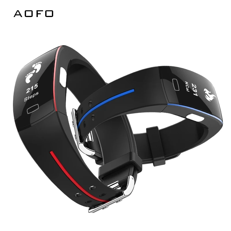 

AOFO Multi Sports Mode Heart Rate Monitoring Call Reminder Wrist Band IP67 Waterproof Pedometer Smartwatch for Android iOS