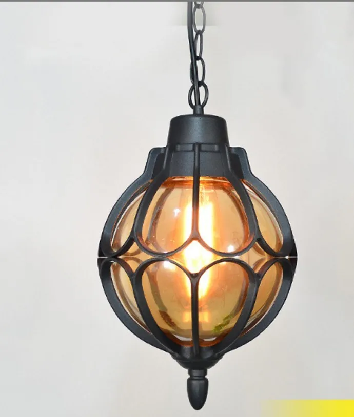 Outdoor waterproof ceiling ball lamp balcony energy saving garden Earth lights European retro aisle rain global pendant | Лампы и