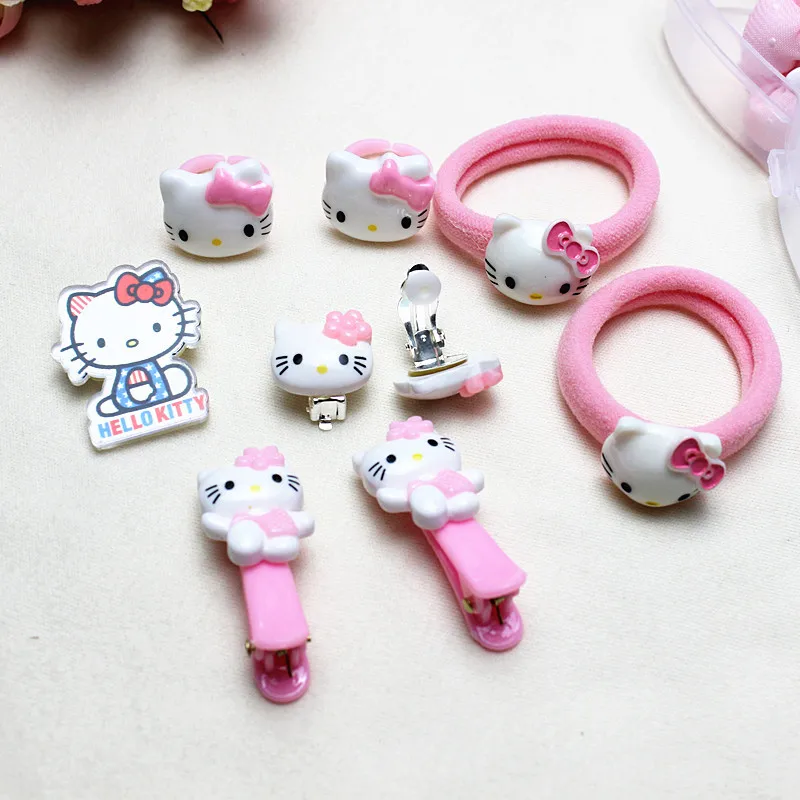 12-15 шт./кор. весь набор Минни Маус hello kitty заколки для волос Детские бантики для волос заколки для волос аксессуары