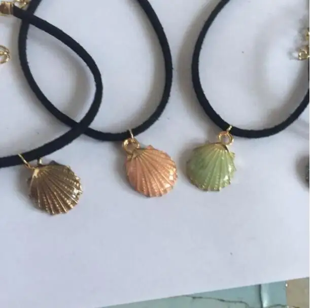 sl 0146 2018 velvet black retro alloy shell bracelet fashion jewelry Bohemian style beach skirt most beautiful gift | Украшения и