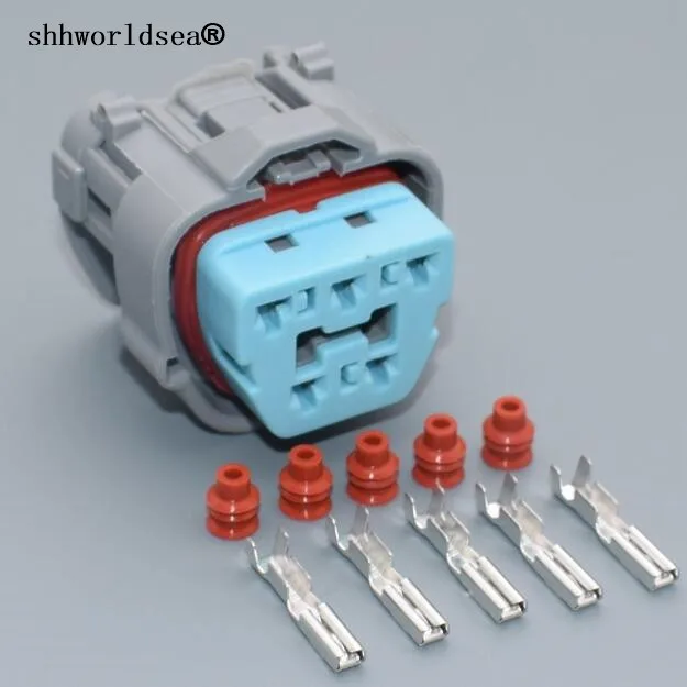 

shhworldsea 5 pin 2.2mm Car Modified Connector for Accord Oil/Fuel pump automotive plug auto wiring harness connector 6189-0618
