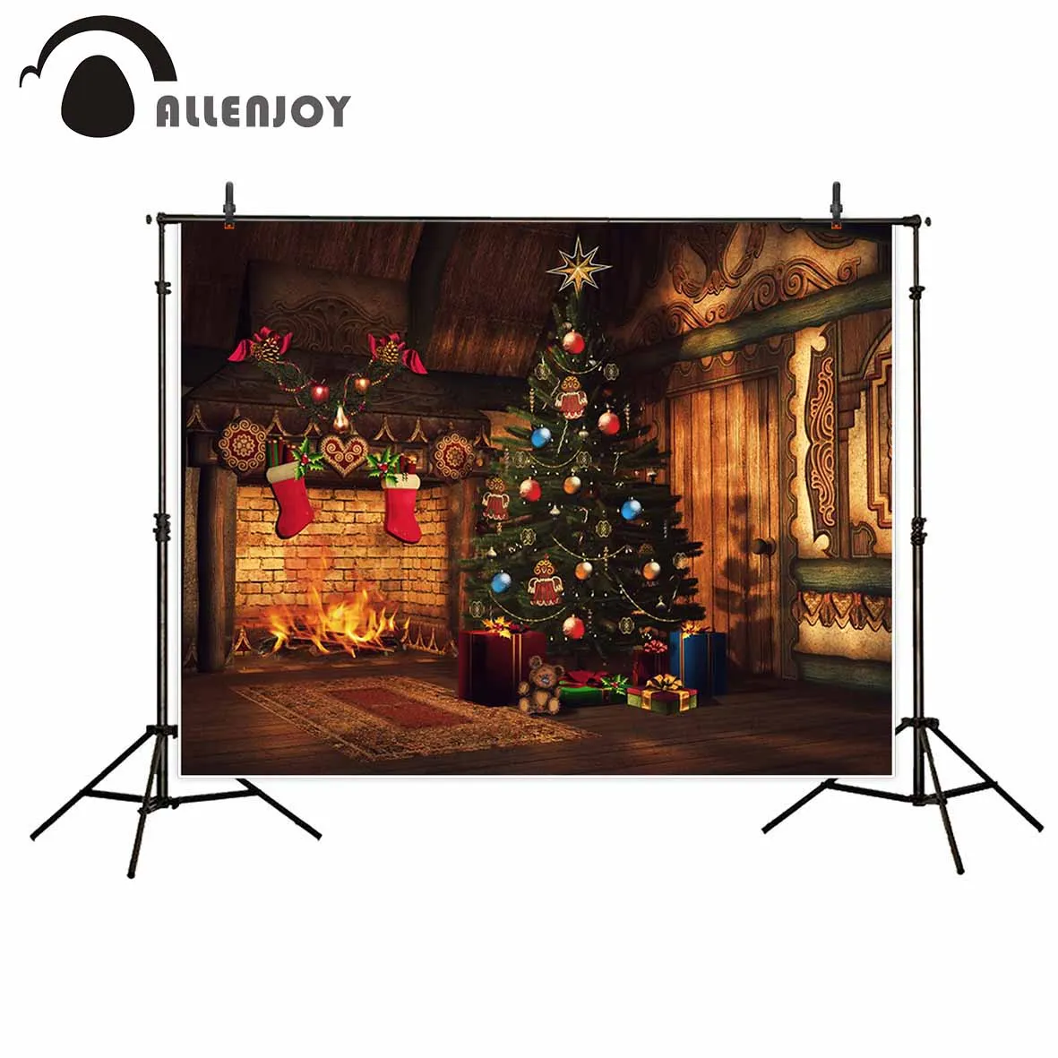 Allenjoy фоны для фотостудии Классические носки доска Вечеринка Дети Рождество фон