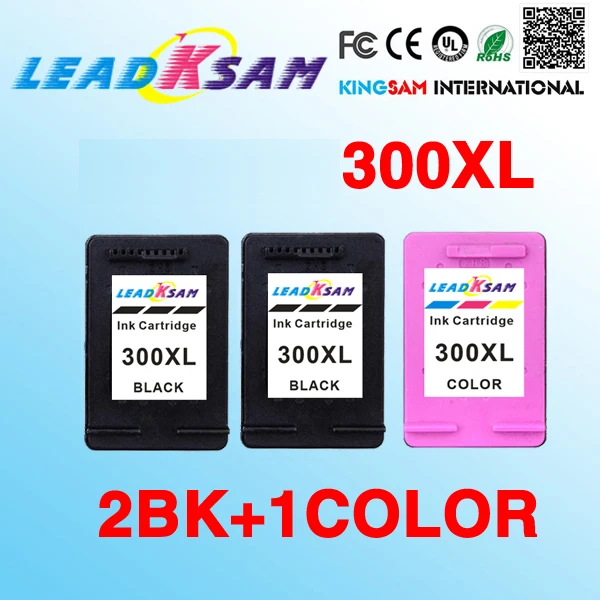 2BK + 1 цветные чернильные картриджи совместимые для hp300 300XL 300 с чернилами hp Deskjet D1660