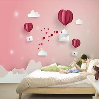 simple cute paper cut childrens room background professional production mural wallpaper wholesale custom poster photo wall