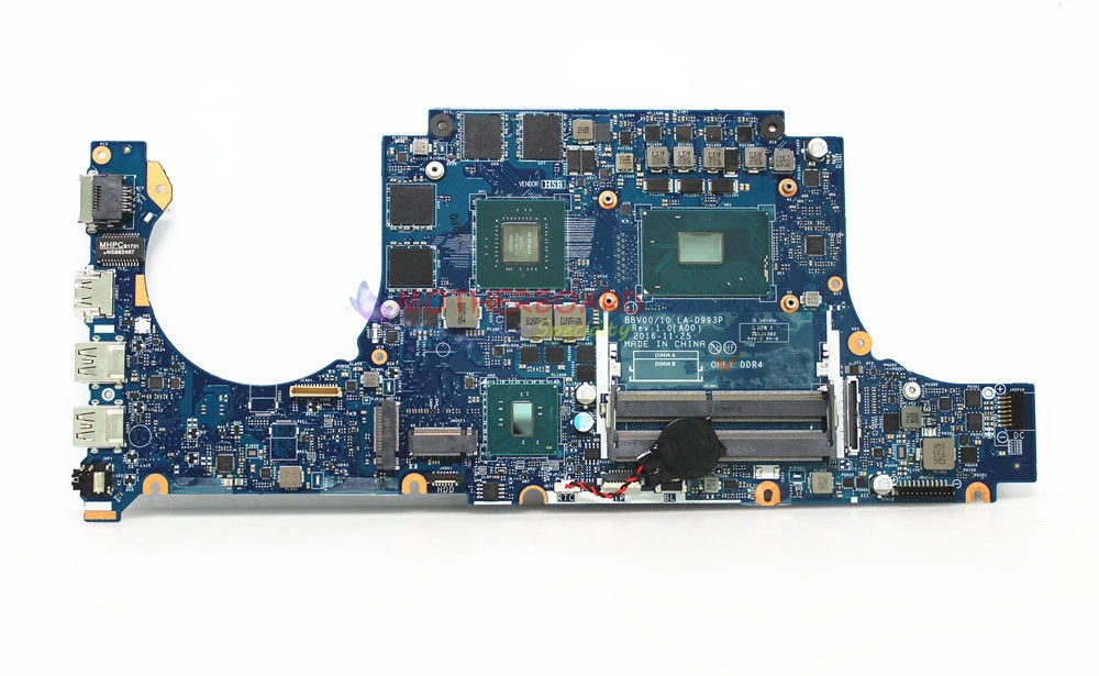 Vieruodis для DELL INSPIRON 15 7567 материнская плата ноутбука с i5-7300HQ CPU и GTX1050 4 Гб GPU LA-D993P JG23N