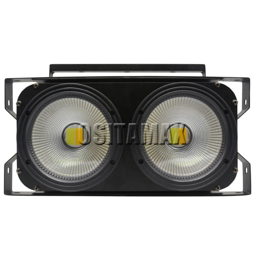 2 шт./лот LED COB Blinder Light 2x100 Вт матрица аудитория свет теплый белый холодный звук