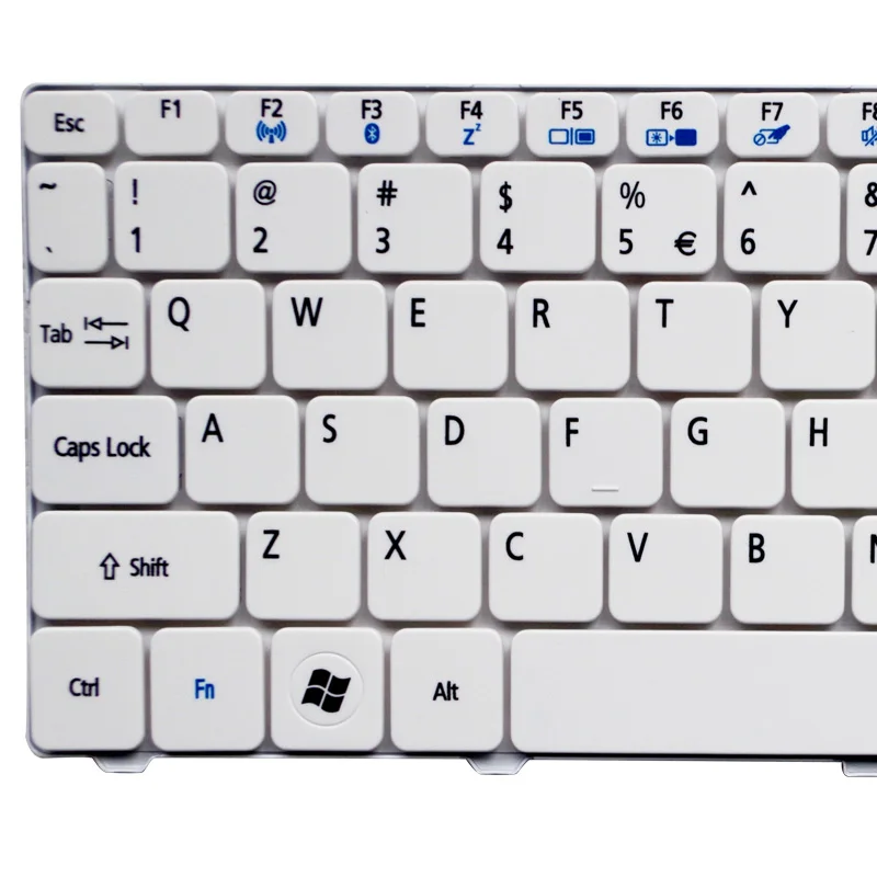 Сменная клавиатура GZEELE US для Acer Aspire One D255 D260 D270 AOD270 521 AO521 522 AO522 белая английская |