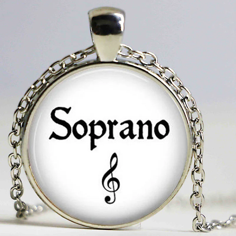 Сопрано музыка ювелирные изделия подарок для певицы опера сопрано кулон чокер