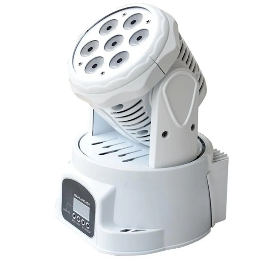 Светодиодный моющийся прожектор с движущейся головкой 7x12 Вт rgbw 4 в 1 Led luci dmx 9/14 canali