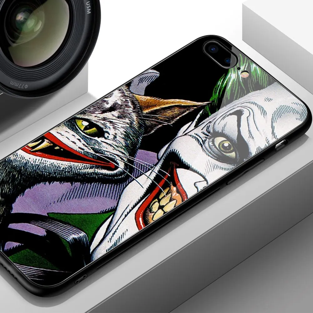 Finder Чехол для чехол iphone "," Джокер "закаленное Стекло жесткая накладка на заднюю панель для iphone 6, 6 S, 7, 8 plus X XR XS MAX 11 pro max - Цвет: 00994