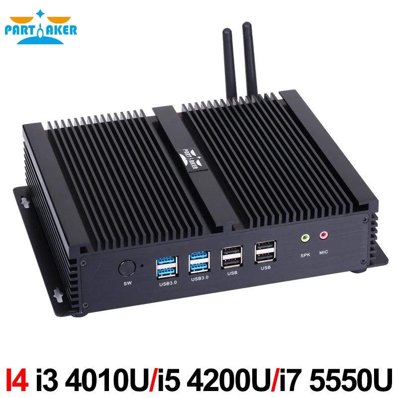 Промышленный мини ПК с 6 COM 2 HDMI Lan Intel i3 4005u 4010u i5 4200u i7 4500u|pc set|pc loudspeakerspc rod |