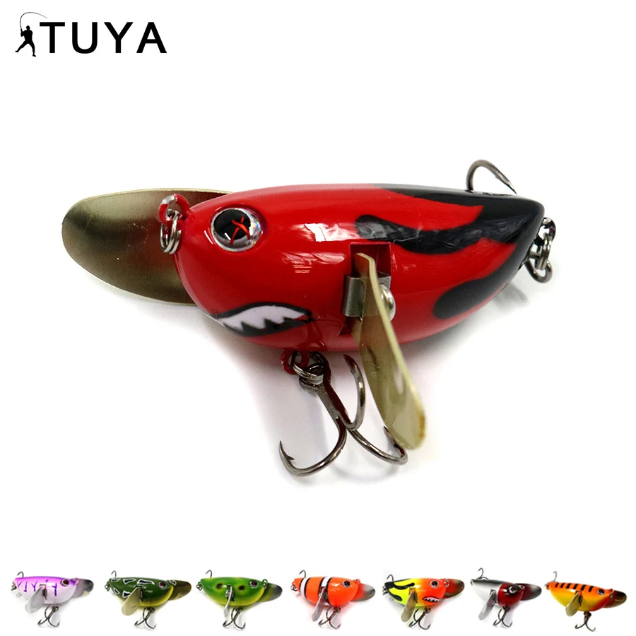 TUYA 8pcs/set Floating Topwater Popper Fishing Lures whopper plopper Metal Wobblers Minnow Hard Lure troll Top water Crankbait | Спорт и