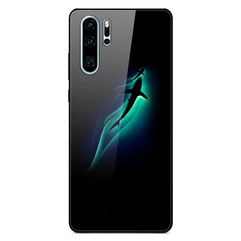 11 Чехол для huawei P30 Pro, Жесткий Чехол из закаленного стекла, силиконовая мягкая рамка, разноцветный чехол для телефона huawei P30Pro P 30 P30, чехол - Цвет: 11