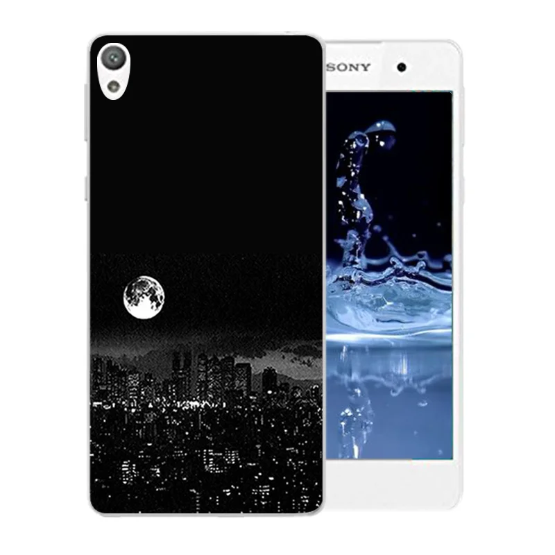 Мягкий силиконовый чехол для телефона с ледяным узором Sony Xperia E5 f3311 f3313 задняя