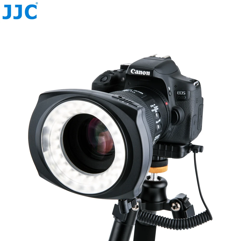 JJC DSLR камера вспышка Видео Speedlite внутри/снаружи половина/весь светодиодный макро-кольцевой светильник для NIKON/CANON/SONY/olimous/Panasonic