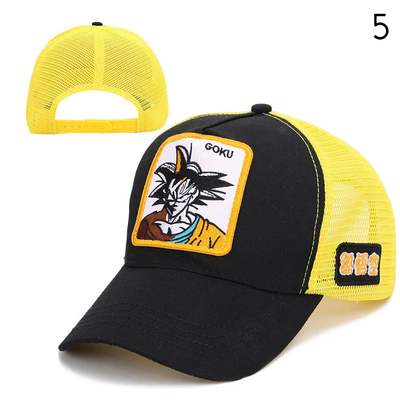 5 Dragon Ball Goku бейсбольная кепка s для мужчин и женщин Snapback Хип-Хоп Кепка летняя Bone gorra hombre Регулируемая Кепка для водителя грузовика сетчатая Кепка для папы CZX7 - Цвет: 5