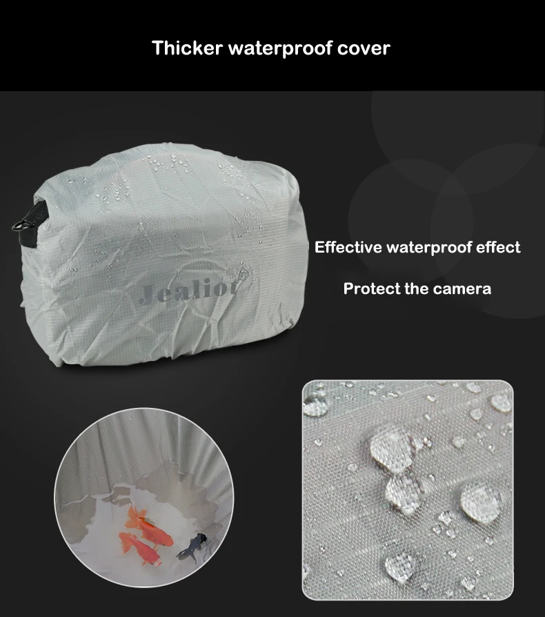 Jealiot водонепроницаемый DSLR складная сумка для фотоаппарата для Камера сумка через плечо цифровой видео-и фотокамера чехол для объектива для Canon Nikon вспышка лампа