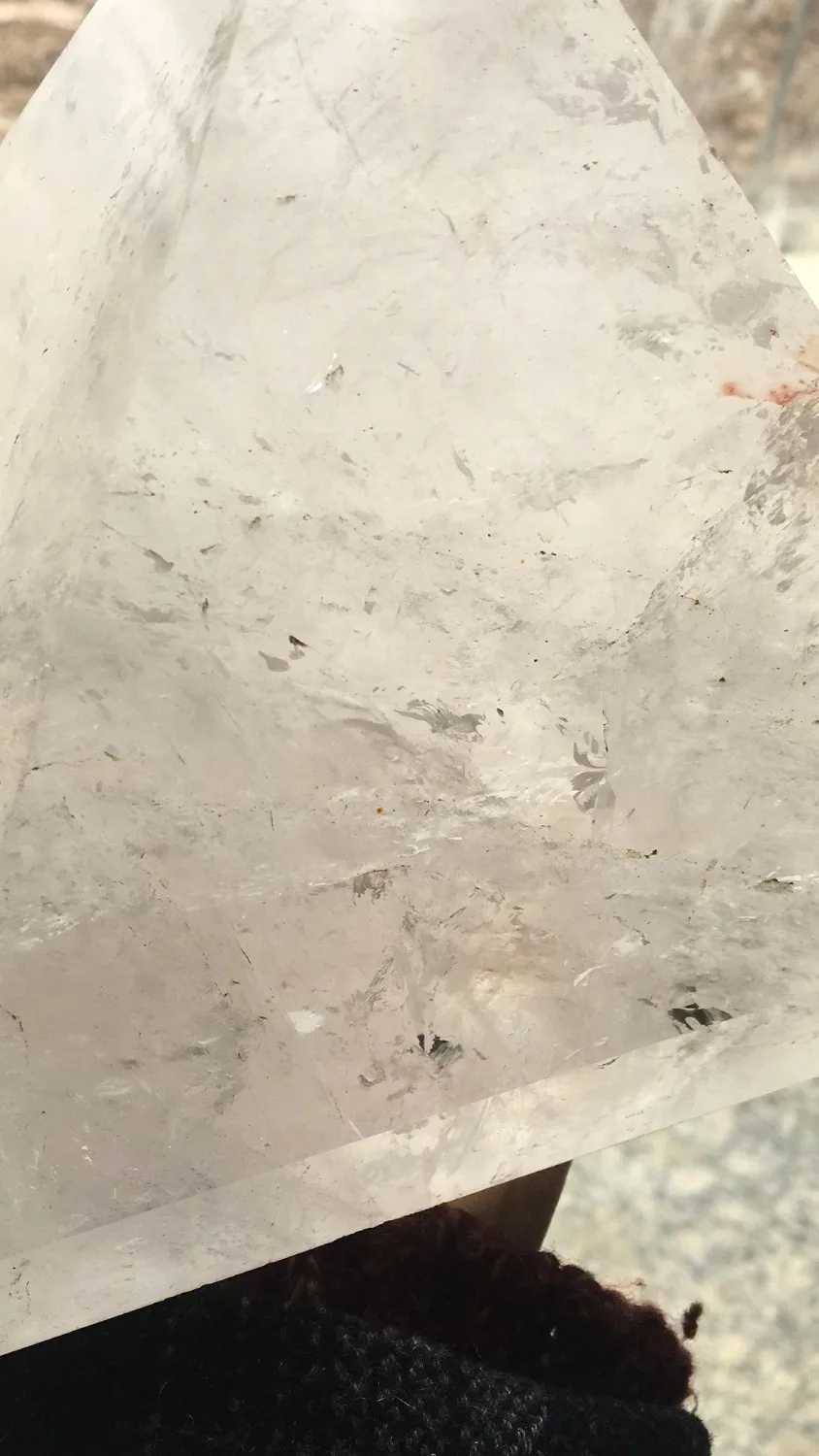 

3.4kg natural clear quartz large size pyramid healing for decoration