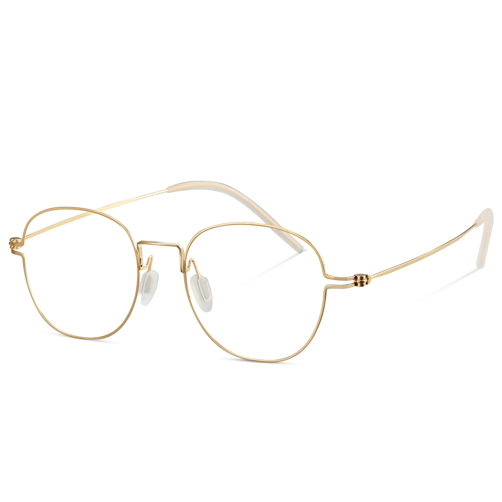 2020 ручной работы суперлегкие ретро круглые очки титановые оптические по рецепту