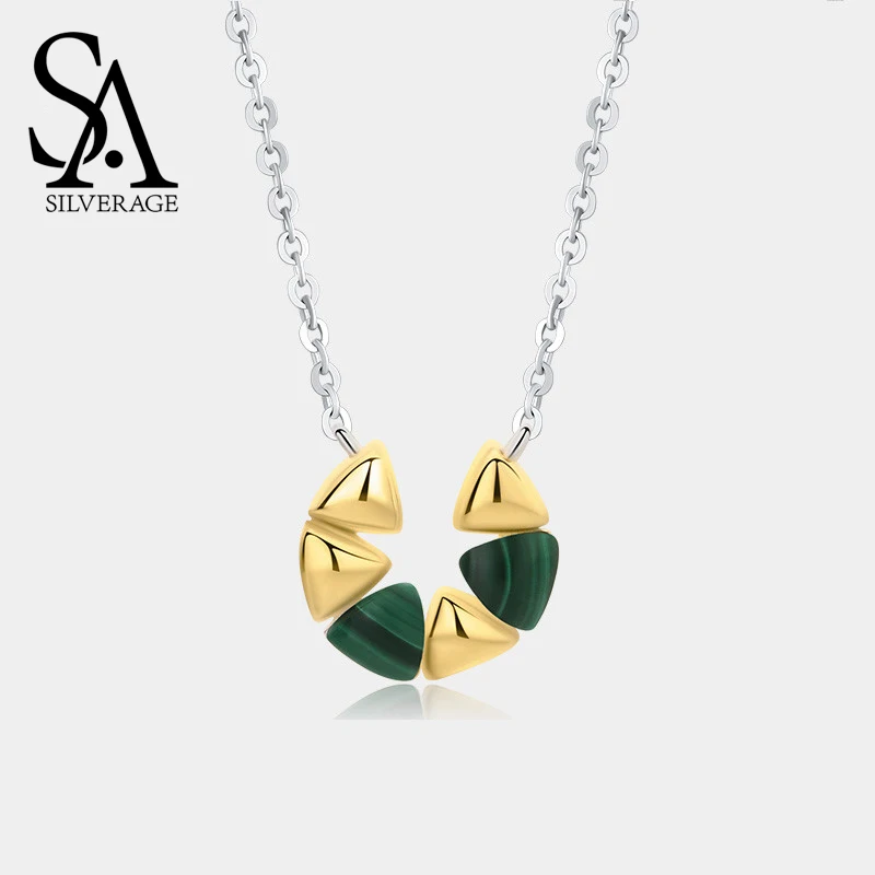 SA SILVERAGE 2019 Новый S925 серебряное ожерелье Женская цепочка с кулоном Личность