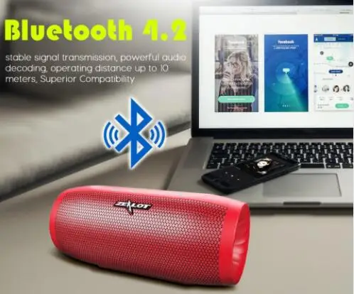 ZEALOT S8 портативный динамик жесткое управление Bluetooth s HiFi 3D стерео беспроводной