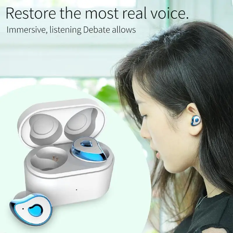SE 6 TWS Мини Bluetooth гарнитура беспроводная стерео с зарядным устройством|Наушники и