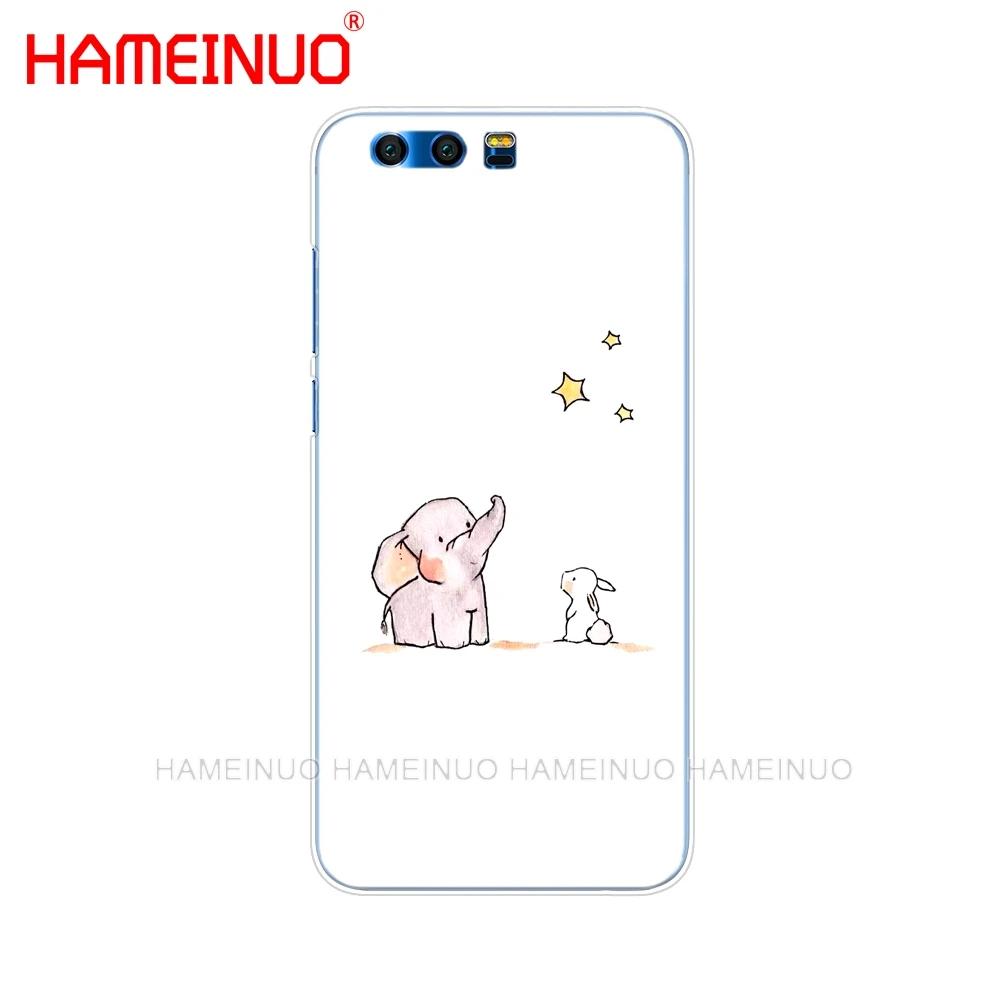 HAMEINUO Cartoon cute elephant and rabbit Cover phone Case for Huawei Honor 10 V10 4A 5A 6A 7A 6C 6X 7X 8 9 LITE | Мобильные