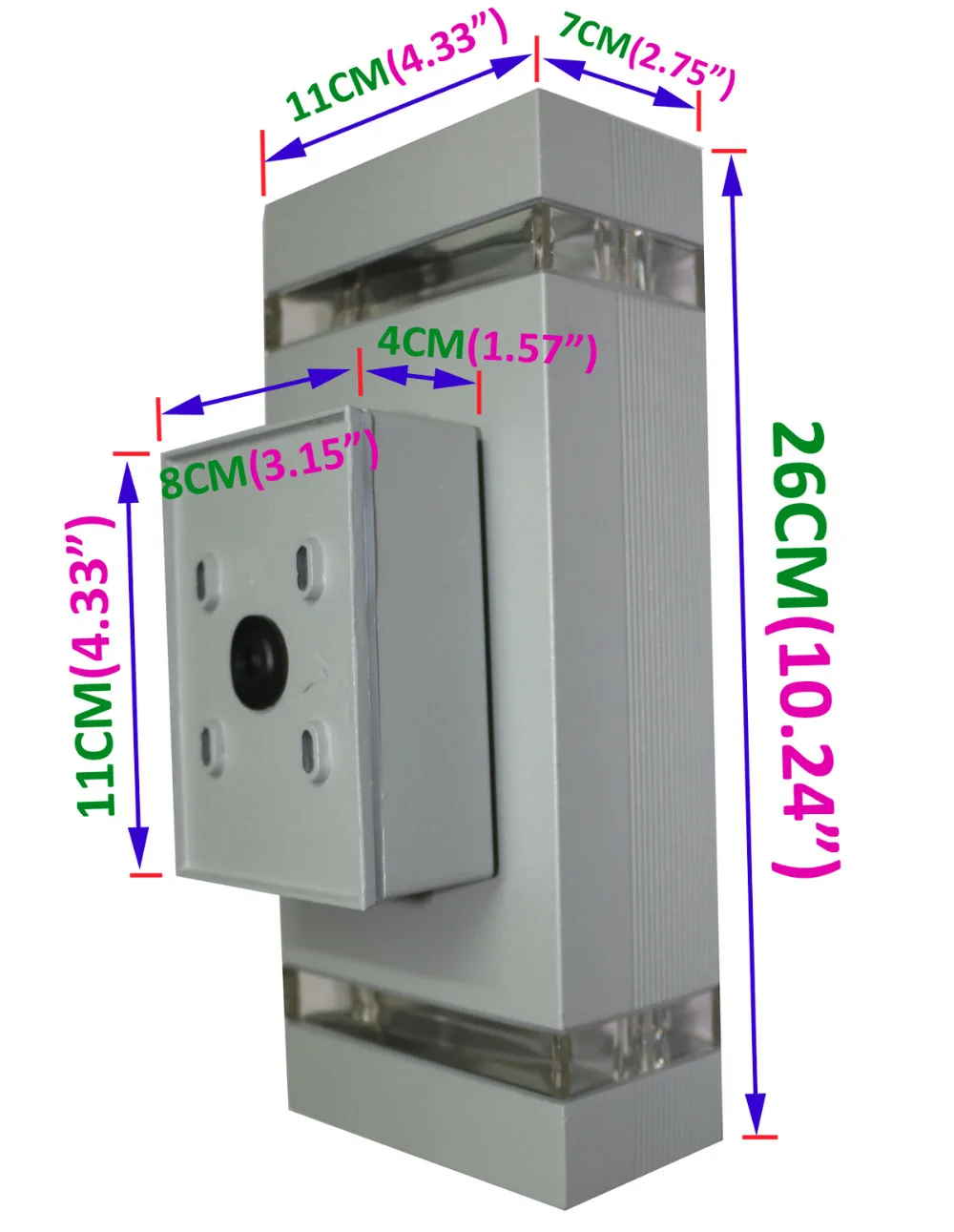 Комплект водонепроницаемых настенных светильников для наружных и внутренних