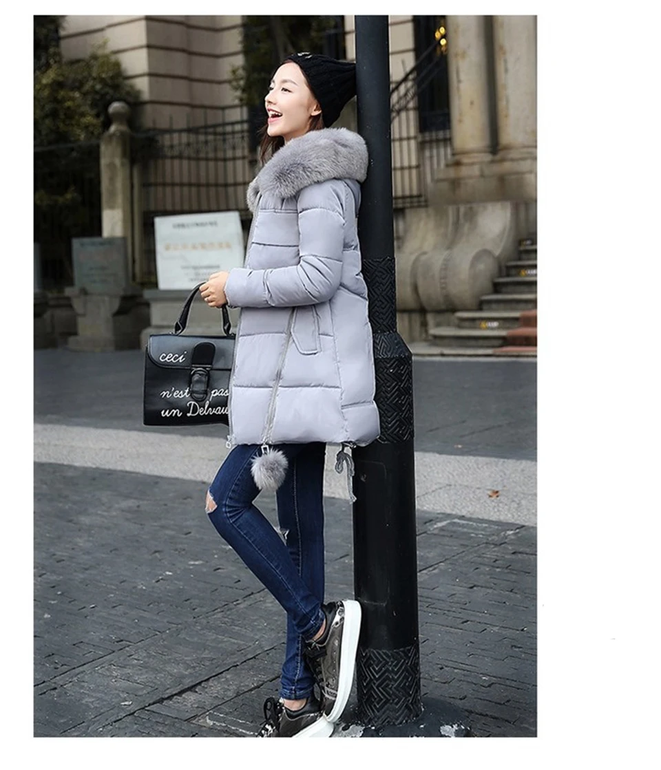 Women Winter New Jacket Fur Collar Hooded Down Cotton Female Coat Parka Long Parka Warm Thicken Outwear Wadded Plus Size 5XL 6XL