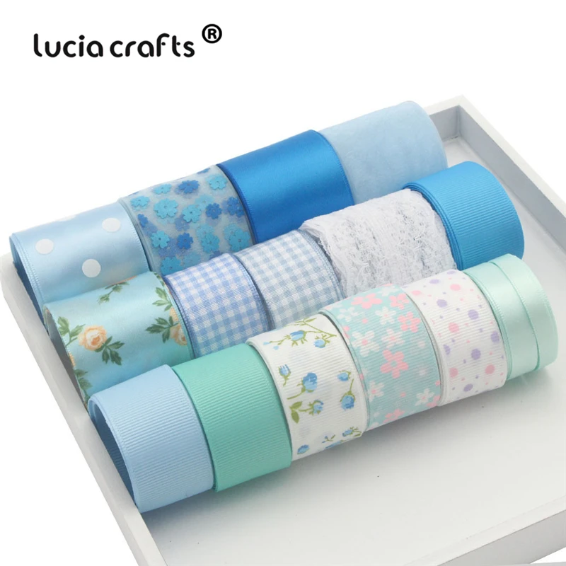 Lucia crafts 6-40 мм смешанный стиль сатин/корсаж/органза лента набор отделка Кружева DIY Свадебная Упаковка бант Декор материалы S0604