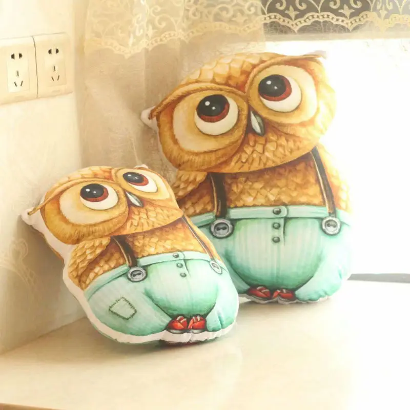 Plush Soft Dad &amp Son Owl Toy Pillow 36/45 cm Stuffed Animal Plump for Children's Day Gift Or Bedroom Decoration Bed | Игрушки и